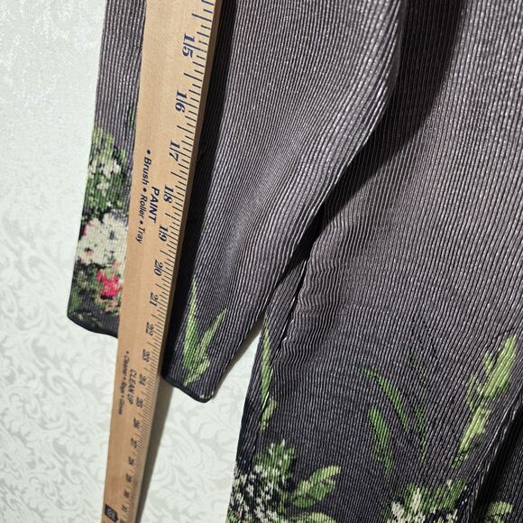 Jerrry T Dress Jacket Coat sz 1X Taupe Brown Button Front - Picture 14 of 15